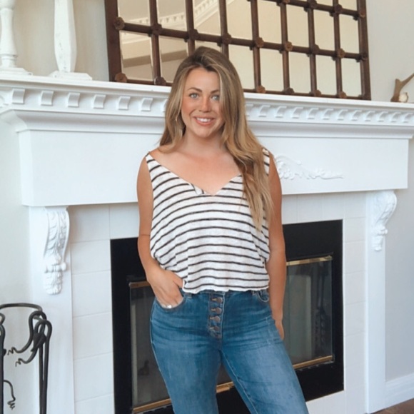 PROJECT SOCIAL T Urban Outfitters Striped Tank Top - Picture 1 of 5